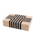 Кутия за часовници Rapport London Est. 1898 LABYRINTH NEUTRAL FINISH SOLID WOOD COLLECTOR BOX FOR 10 TIMEPIECES